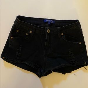 OVEAN DRIVE BLACK JEAN SHORTS SIZE 1